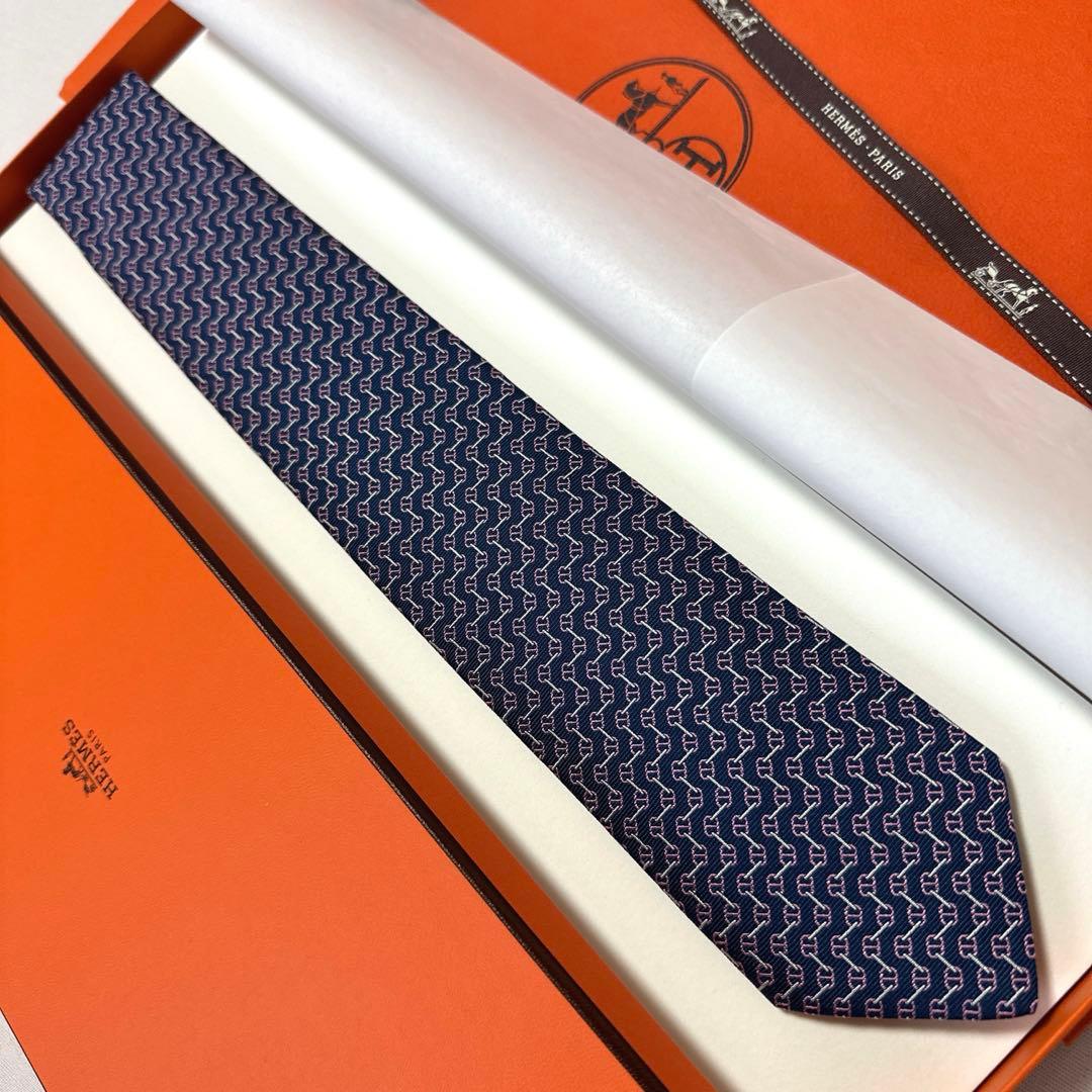 エルメス ネクタイ 《クラブ・デシェネ》新品 未使用