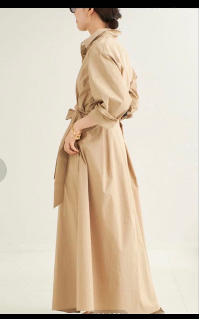 plage Flared Shirt ドレス ベージュ