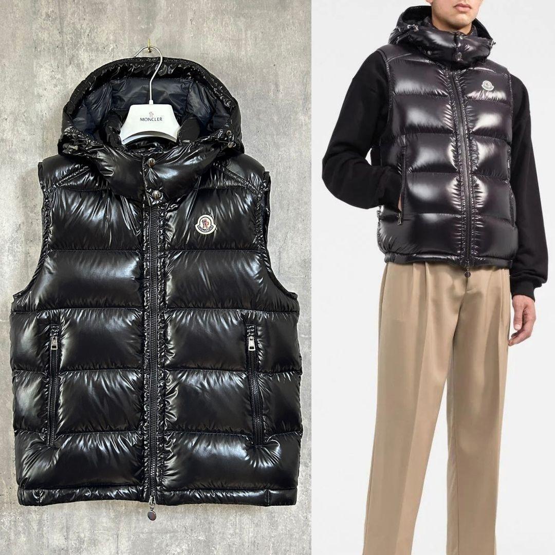 新品未使用タグ付き☆MONCLER BORMES ダウンベスト 6 黒色 3XL