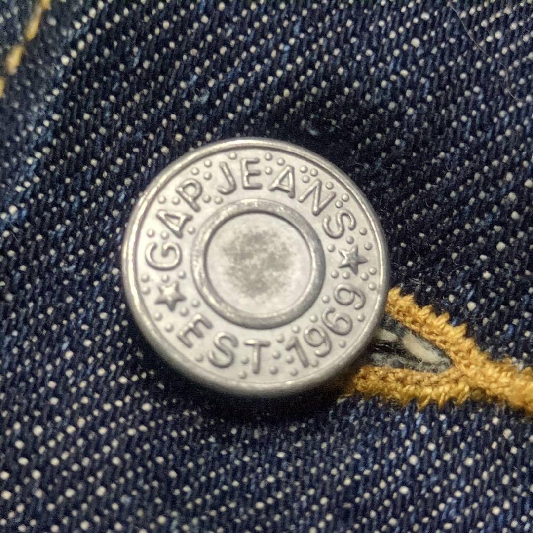 00s OLD GAP USA製素材 デニムジャケット　濃紺　3rdタイプ