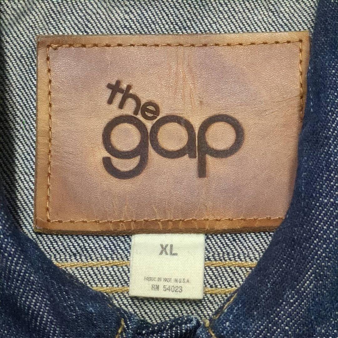 00s OLD GAP USA製素材 デニムジャケット　濃紺　3rdタイプ
