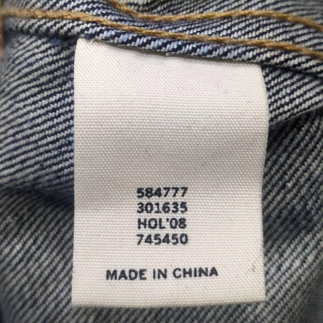 00s OLD GAP USA製素材 デニムジャケット　濃紺　3rdタイプ