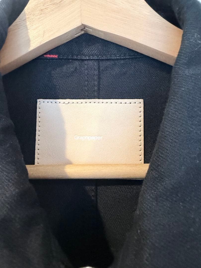 グラフペーパーSelvage Denim Zip Jacket 26s/s
