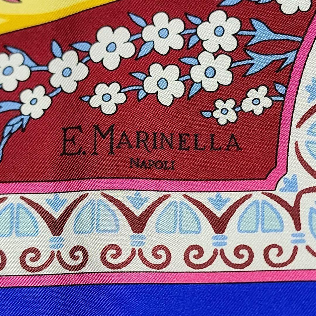 希少・極美品 E.MARINELLA マリネッラ スカーフ 大判 花 アラベスク
