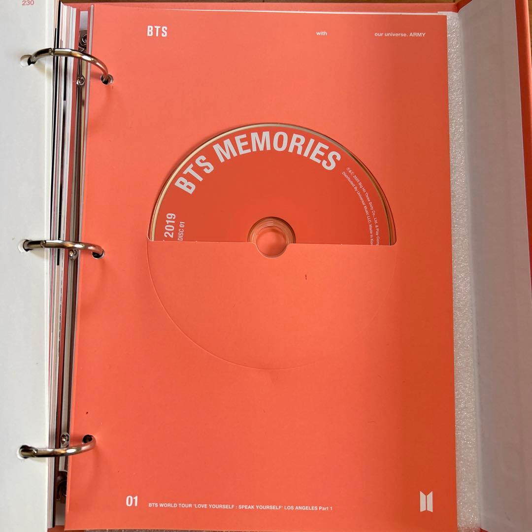 トレカ付きBTS MEMORIES of 2019 DVD セット