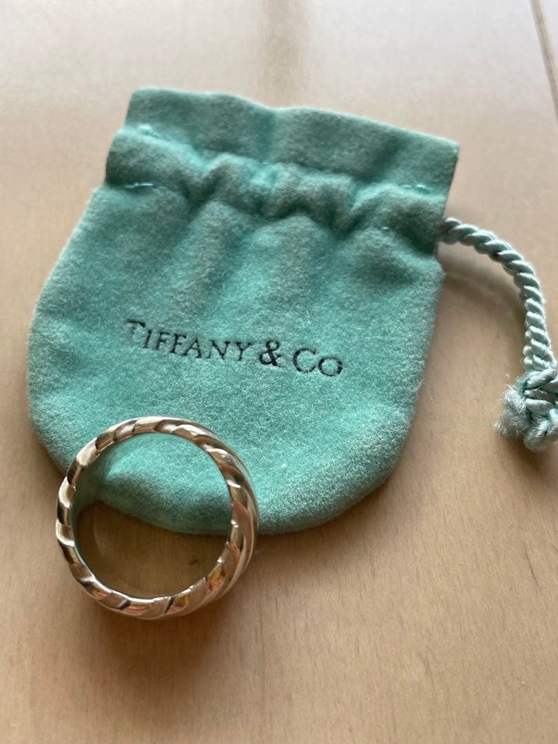 TIFFANY ツイスト リング スパイラル約10号 1995コレクション