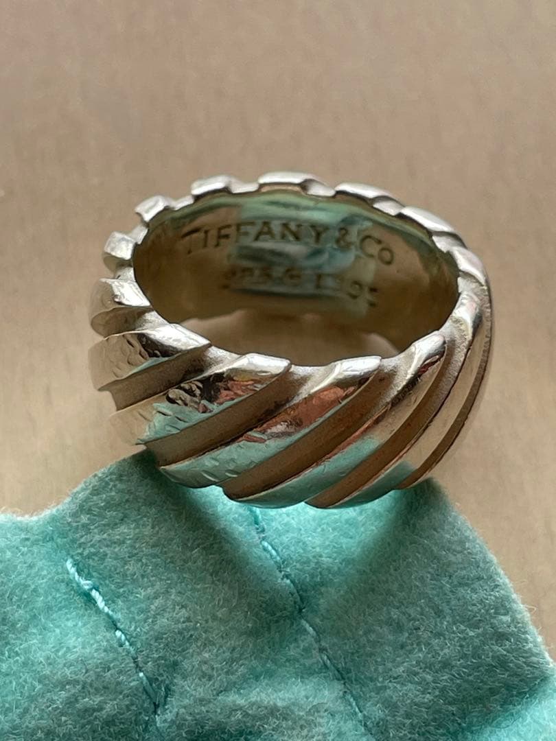TIFFANY ツイスト リング スパイラル約10号 1995コレクション