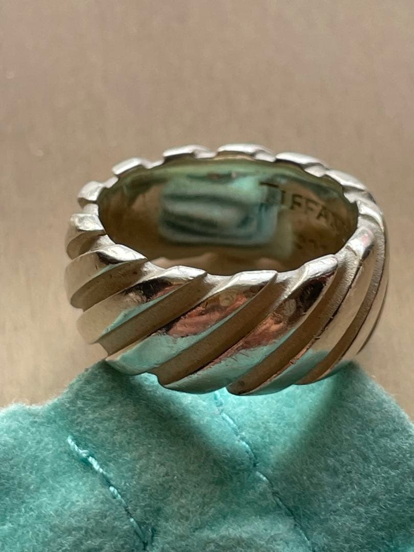 TIFFANY ツイスト リング スパイラル約10号 1995コレクション