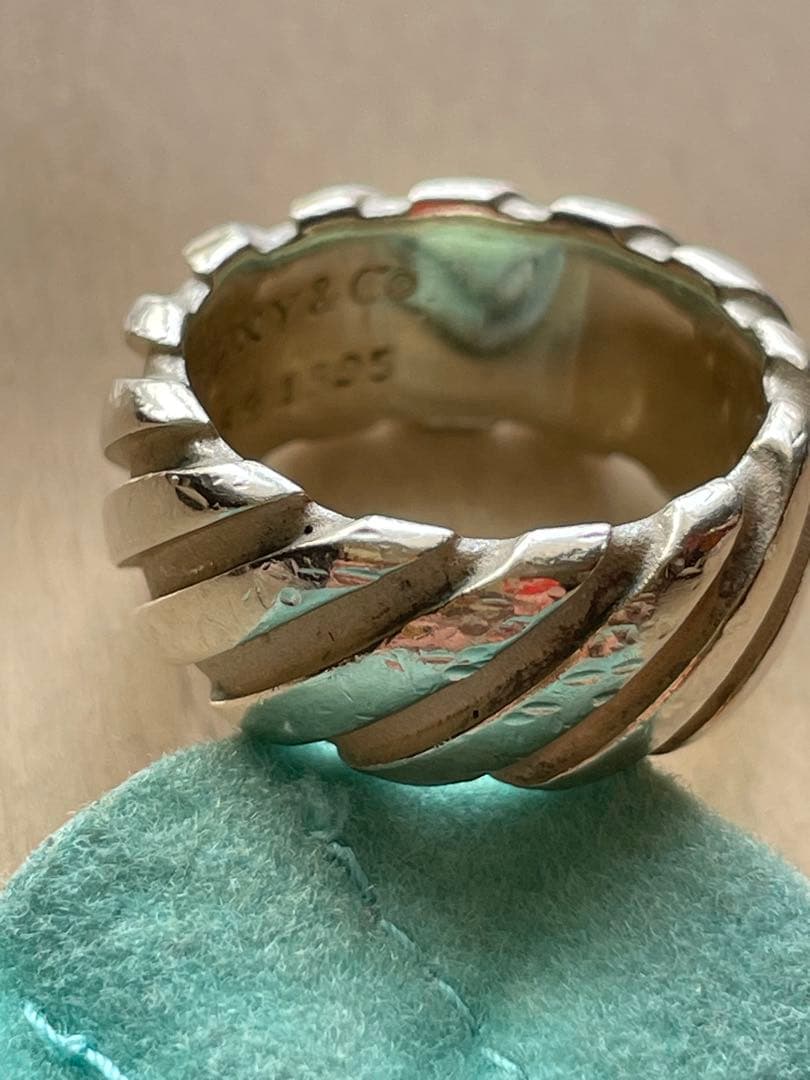 TIFFANY ツイスト リング スパイラル約10号 1995コレクション