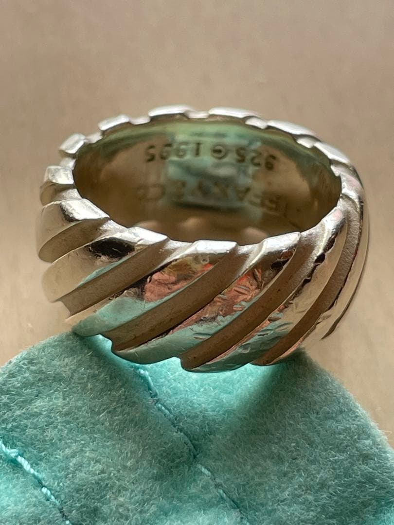 TIFFANY ツイスト リング スパイラル約10号 1995コレクション