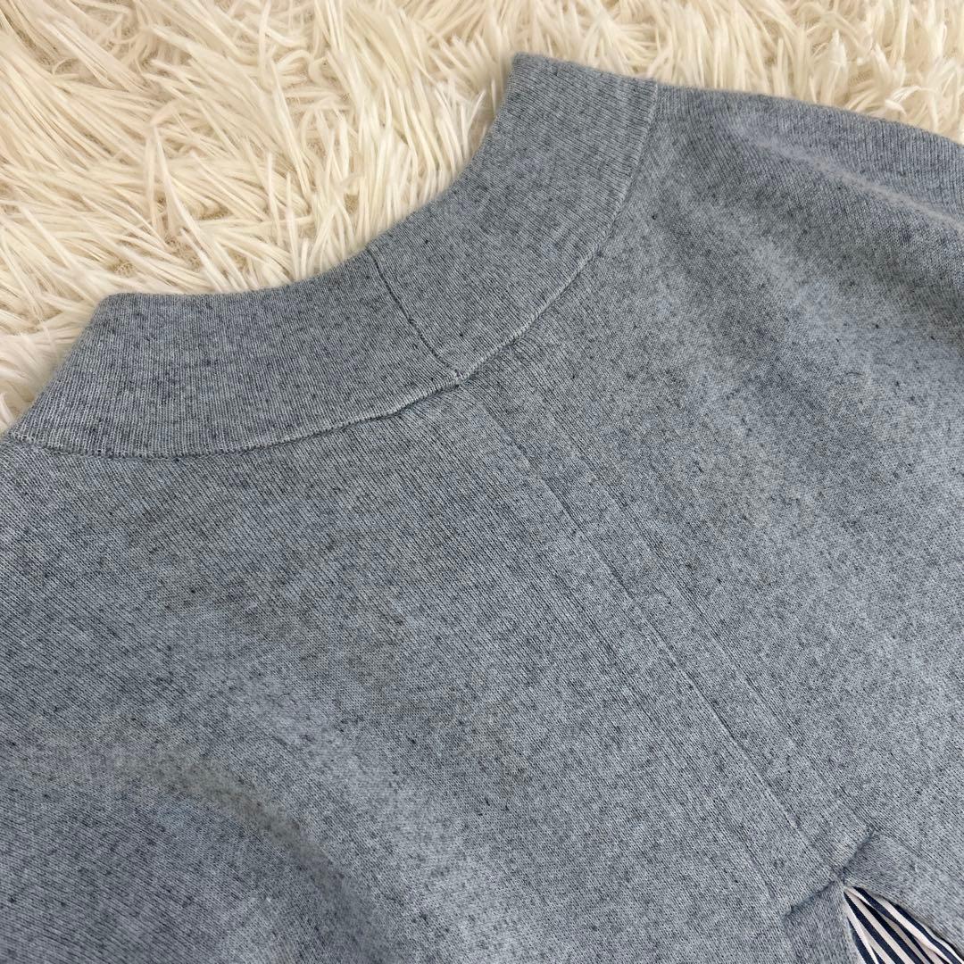 本日のみ　極美品　leilian レリアン　バック切り替え異素材ワンピ－ス