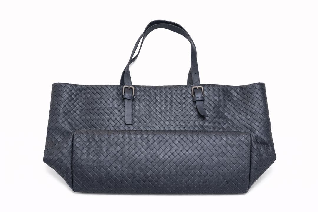 【美品】ボッテガヴェネタ BOTTEGA VENETA トートバッグ ネイビー