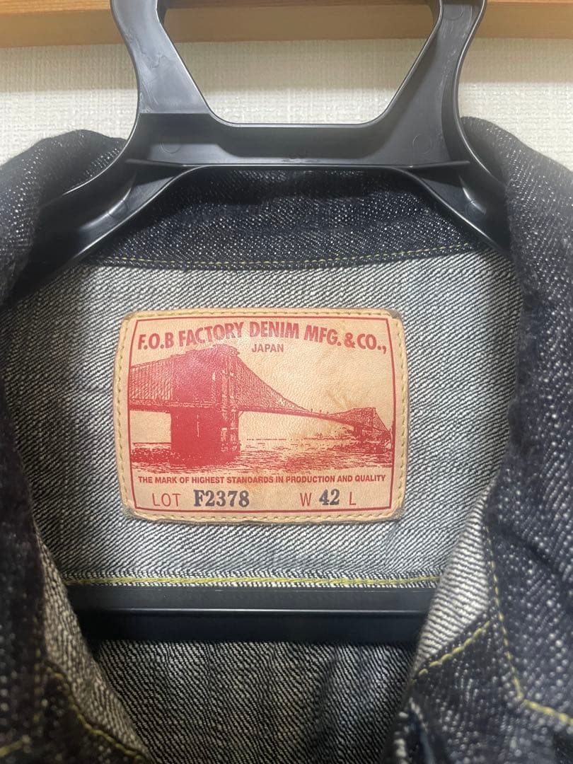 FOB FACTORY Gジャン F2378 G3 DENIM 2ND JK