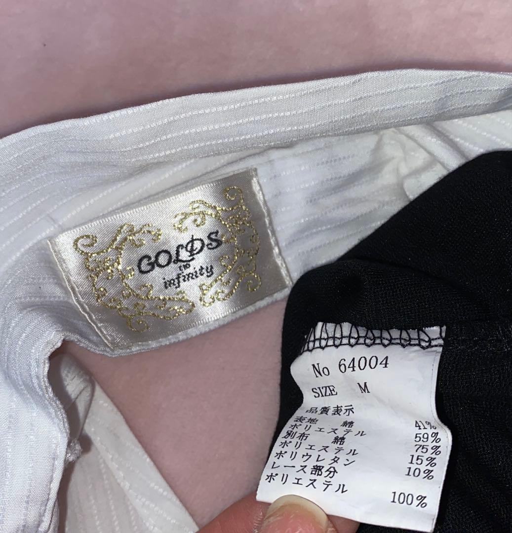 GOLDS∞Infinity小悪魔レースジップシャツトップス 平成ギャルy2k