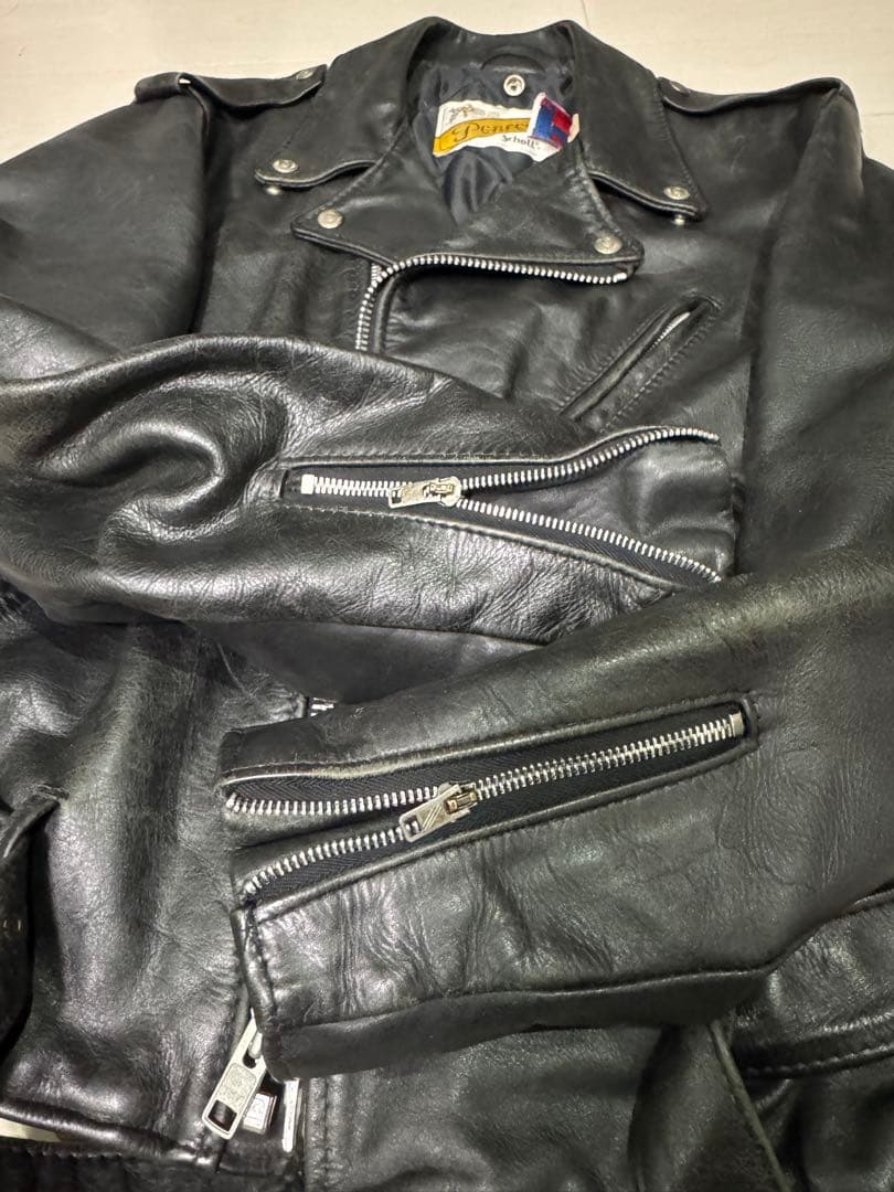 【しゅん】90s SCHOTT 618 ダブルライダースジャケット 38