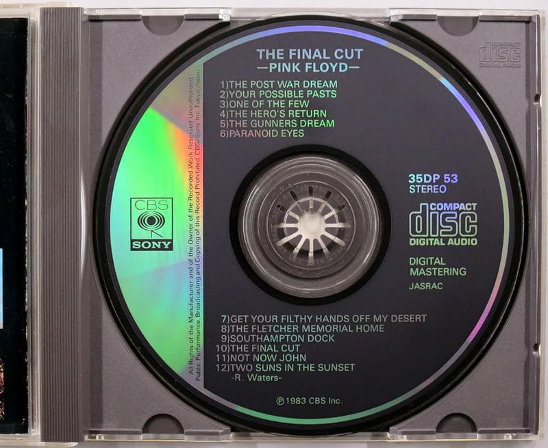 (CD) Pink Floyd 『The Final Cut』 35DP-53