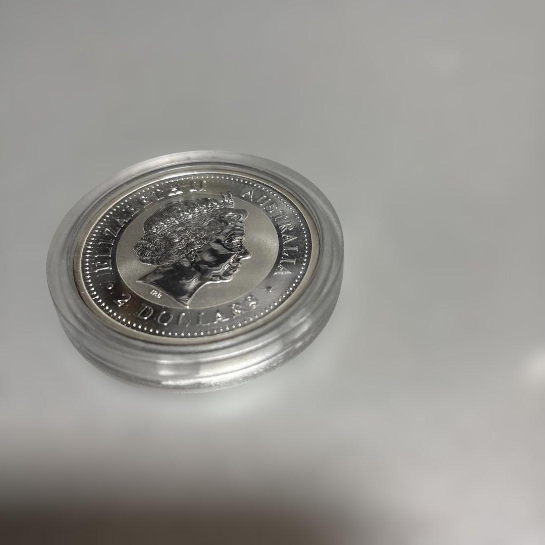 オーストラリア　クッカバラ　2000年　2オンス 銀貨　ワライカワセミ