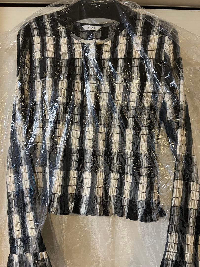 【正規品】CLANE SHIRRING DESIGN BLOUSE size1