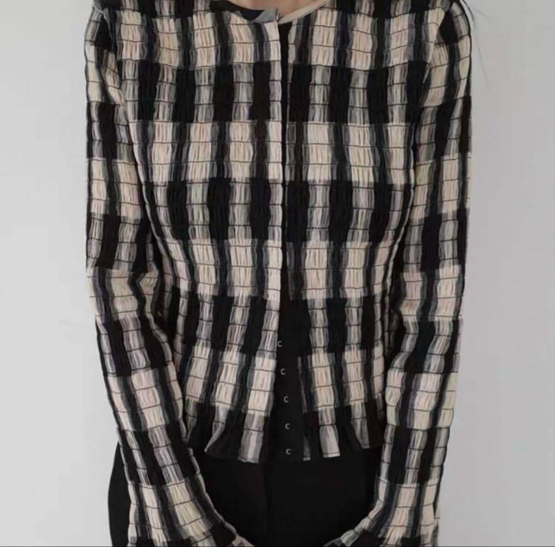 【正規品】CLANE SHIRRING DESIGN BLOUSE size1