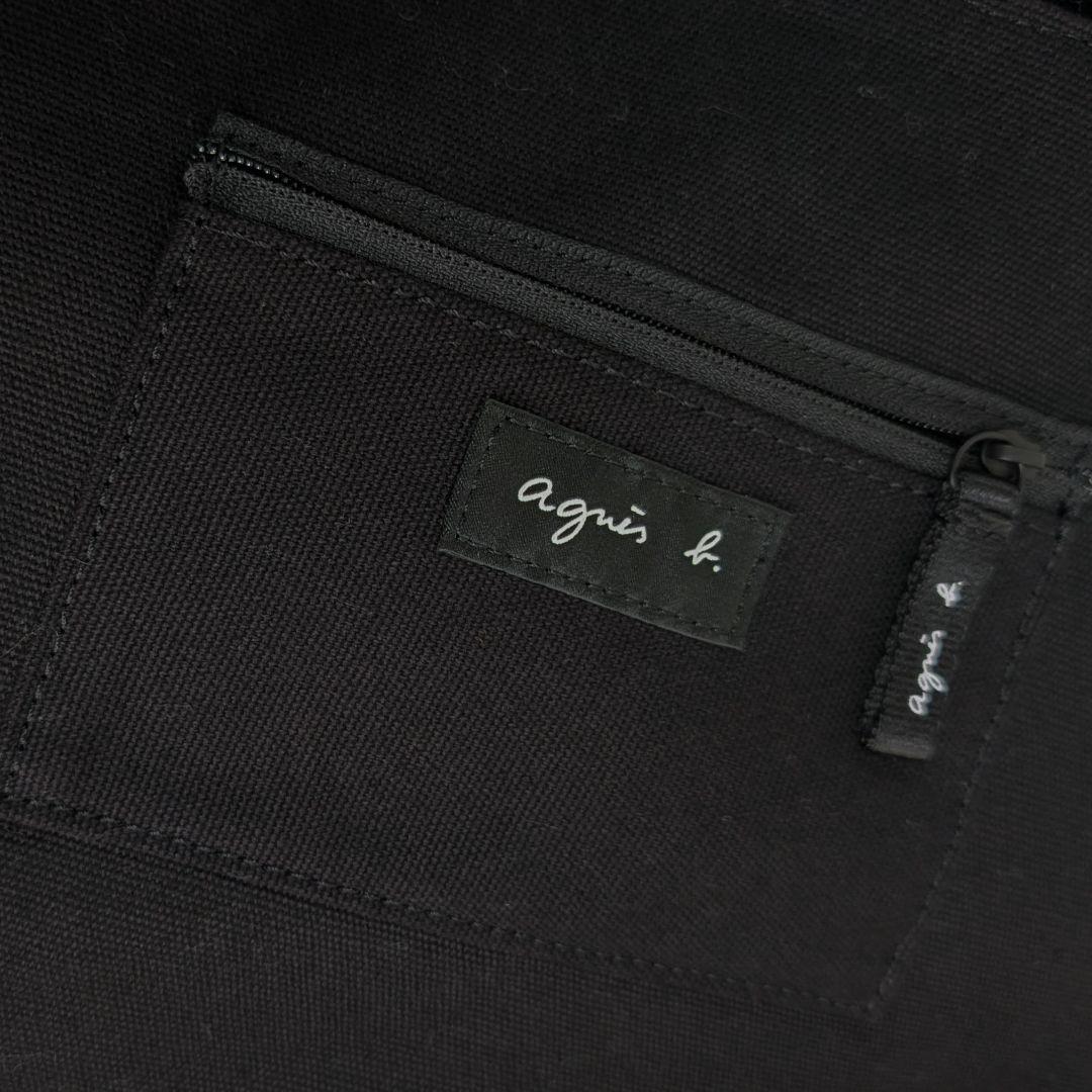【正規品 新品】定価11000円 agnès b. ロゴトートバッグ 黒