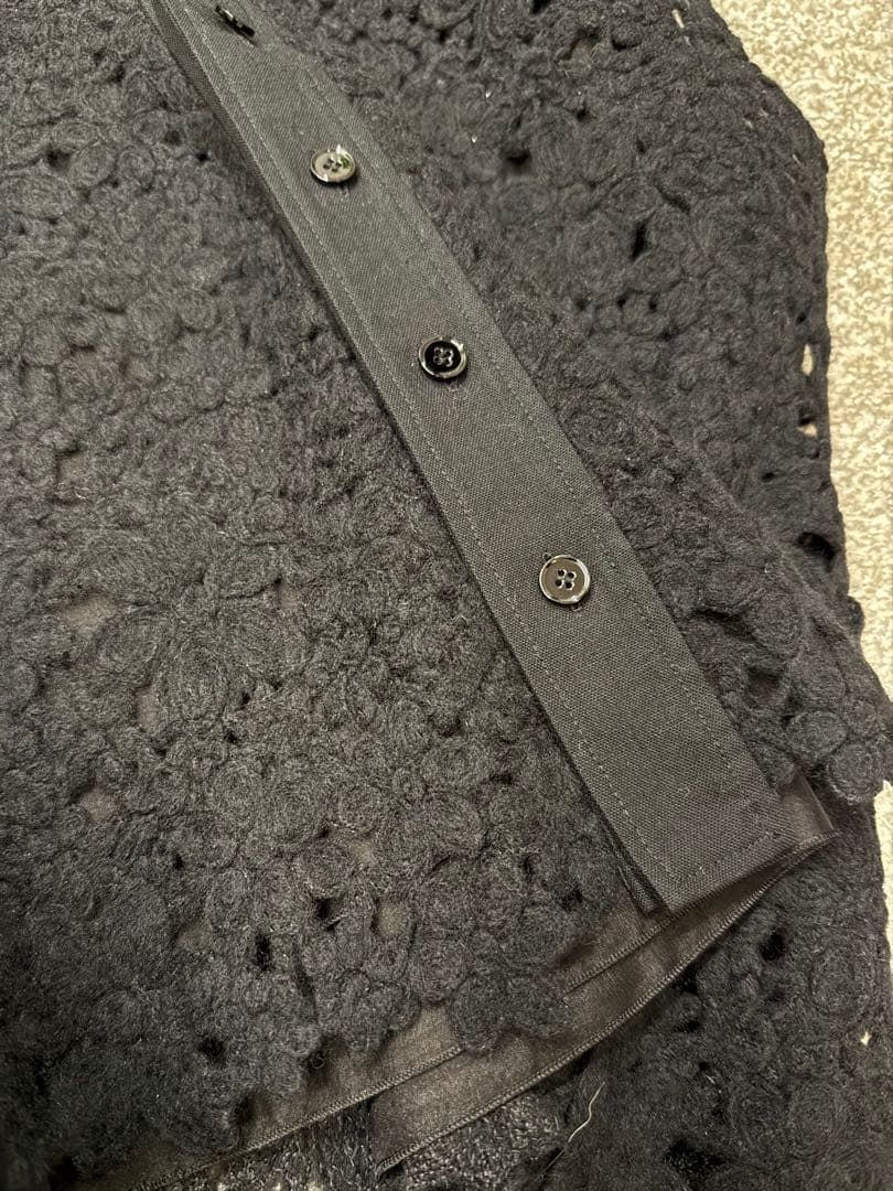 BLAMINK 17万 24A/W レースVネックブラウス