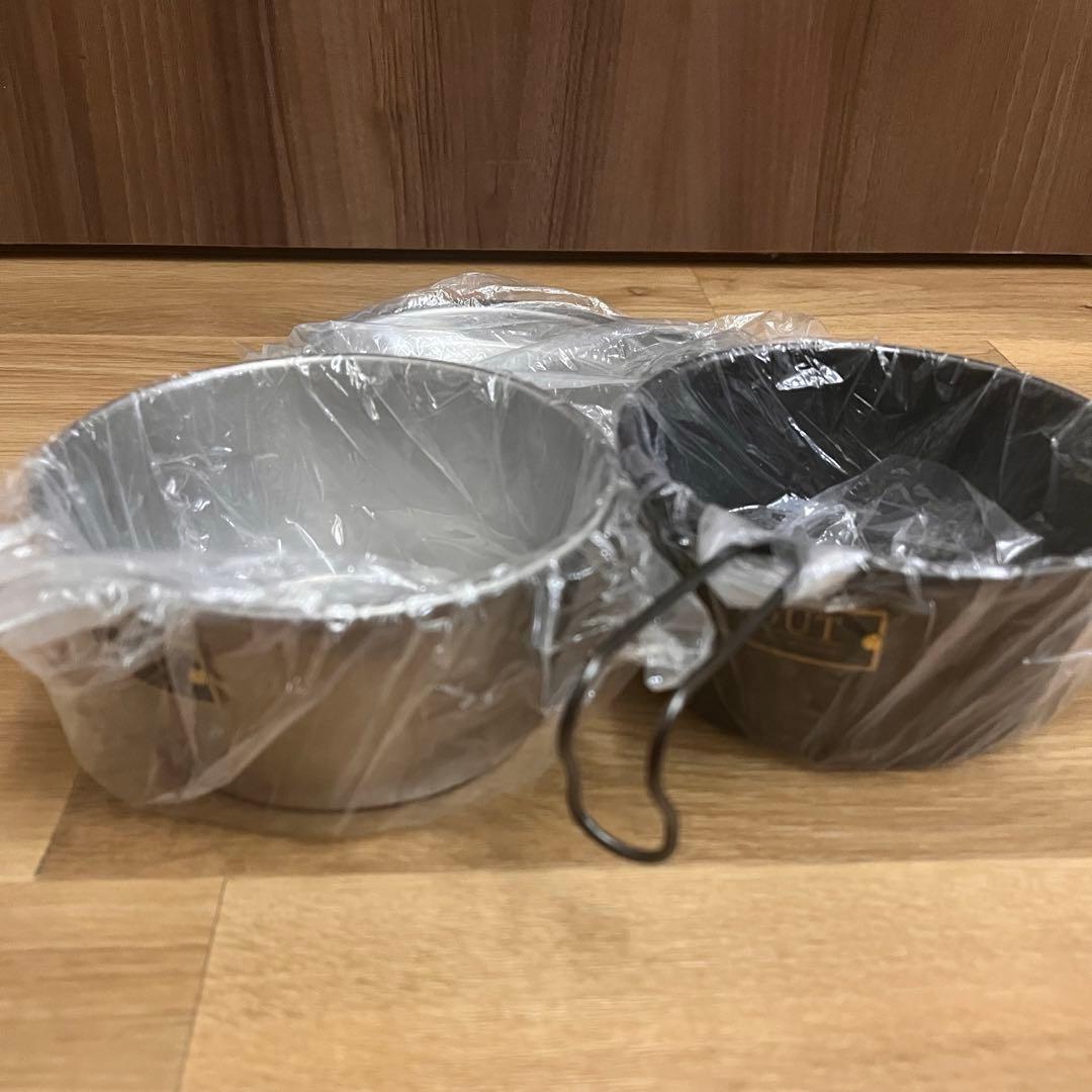 新品★INOUTイナウト シェラカップ リディッシュセット 黒 シルバー