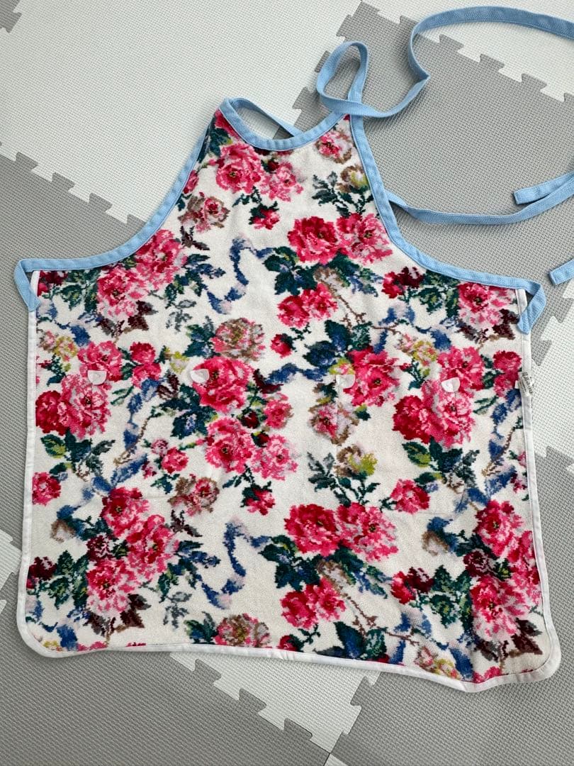 フェイラー　エプロン　花柄　美品