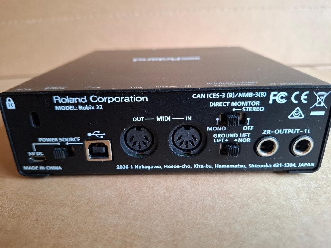 Roland Rubix 22 USBオーディオインターフェイス