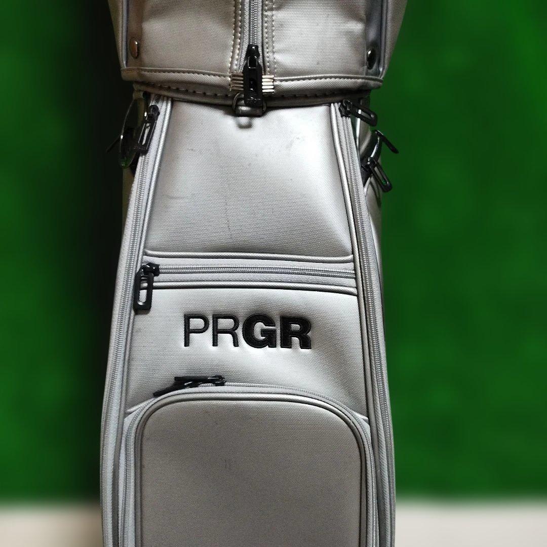 PRGR シルバー キャディバッグ