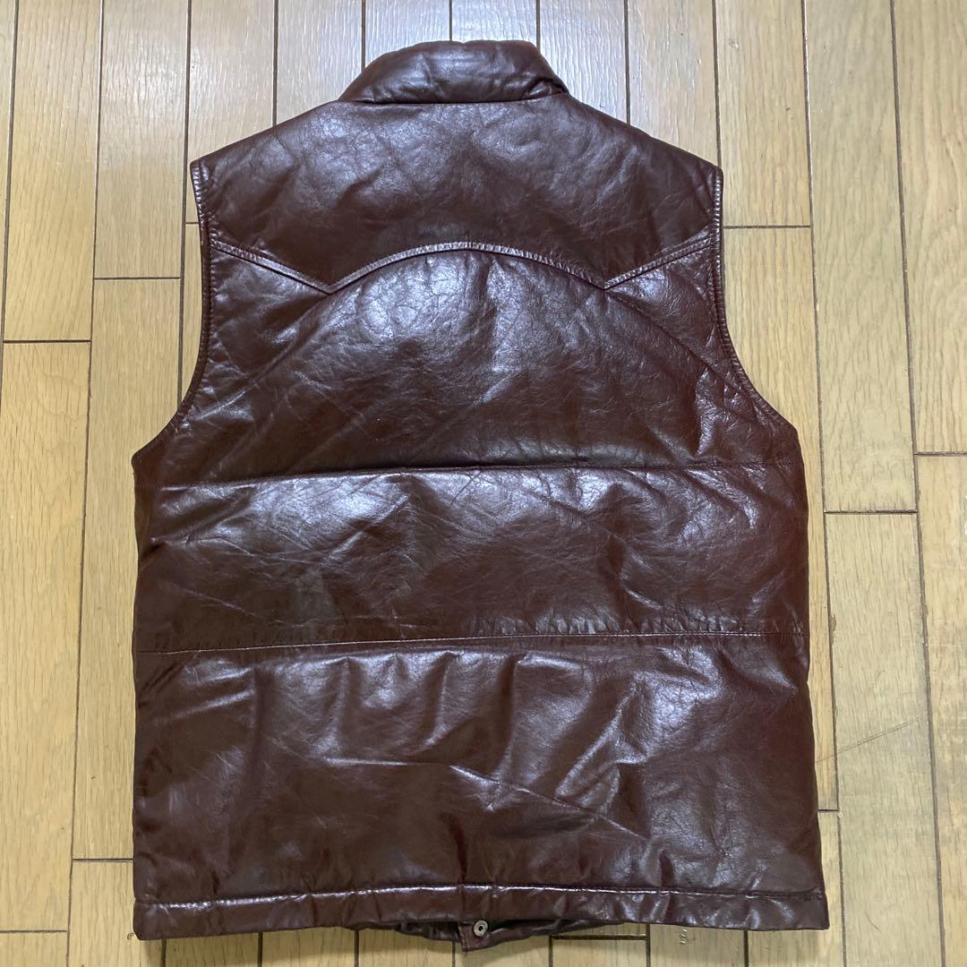 Haruf ホースレザーダウンベスト 馬革 Lサイズ