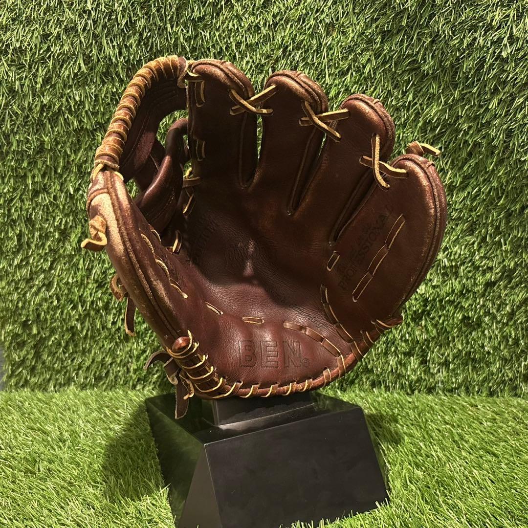 mm出品　野球グラブ　グローブ　一般軟式大人用　内野手用　ベン中畑清モデル