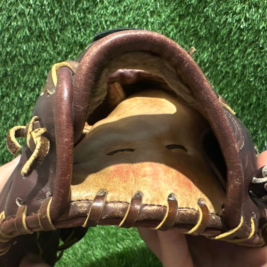 mm出品　野球グラブ　グローブ　一般軟式大人用　内野手用　ベン中畑清モデル