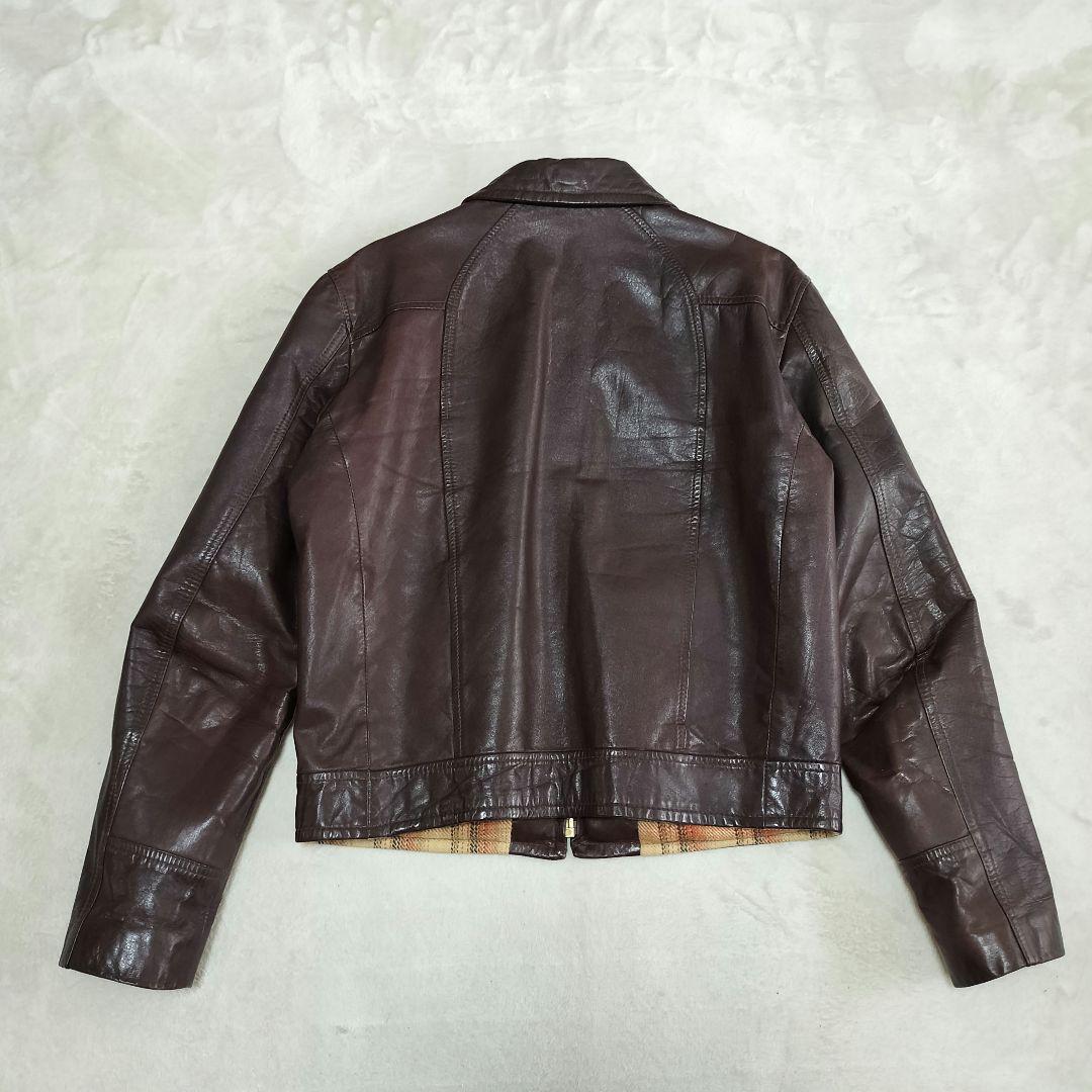 70S　VINTAGE　THEREE STAR ZIP　レザージャケット