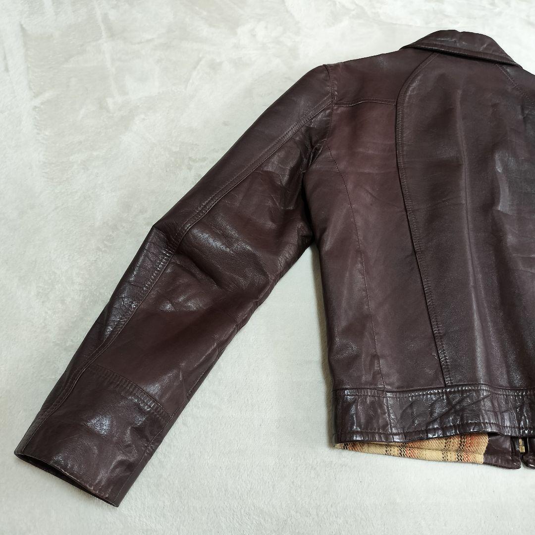 70S　VINTAGE　THEREE STAR ZIP　レザージャケット