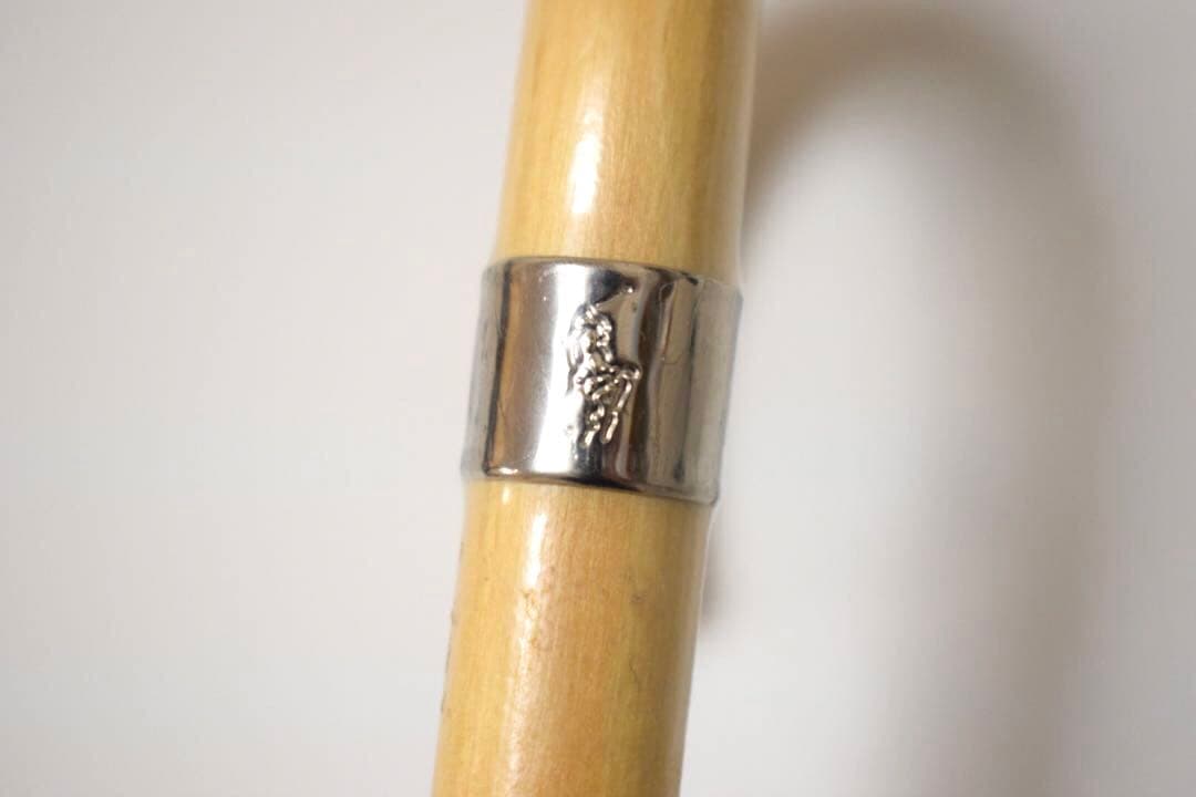 藍POLO RALPH LAUREN 晴雨兼用　長傘 ストライプ水色　軽量