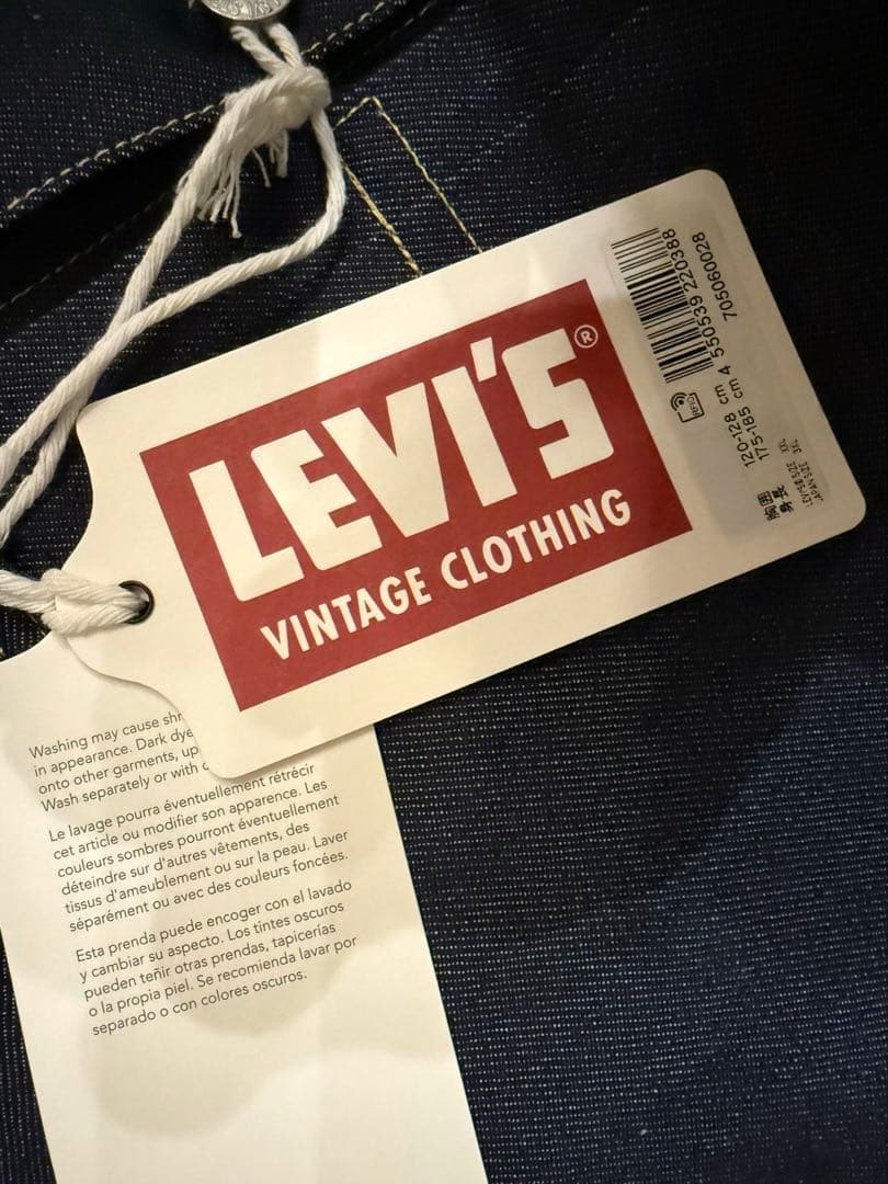新品未使用　リジッド 46 Tバック リーバイス 506XXE 1936 LVC