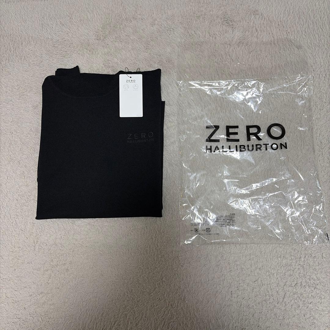 新品ゼロハリバートンゴルフ　薄手ハイネック　ブラック　L