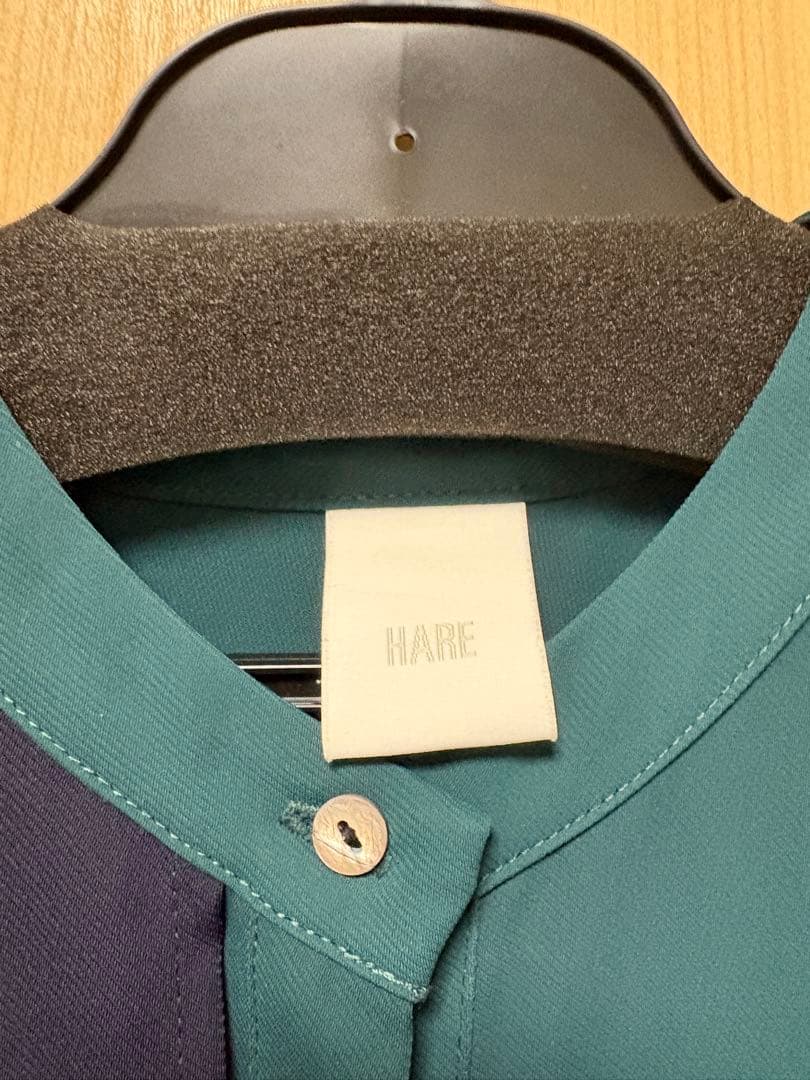 【HARE】【ハレ】ソデプリーツキリカエワンピース　グリーン