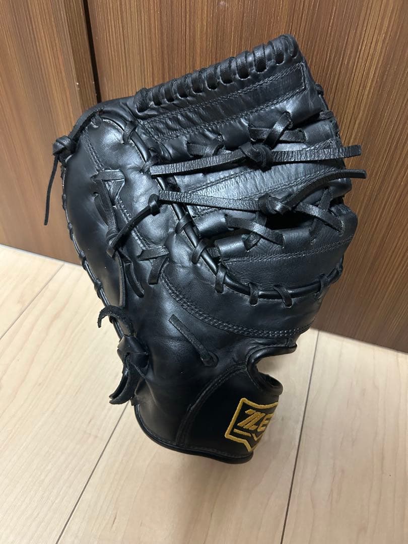 【中古品】ゼット ファーストミット左投げ用 軟式 ソフトボール兼用ライテックス
