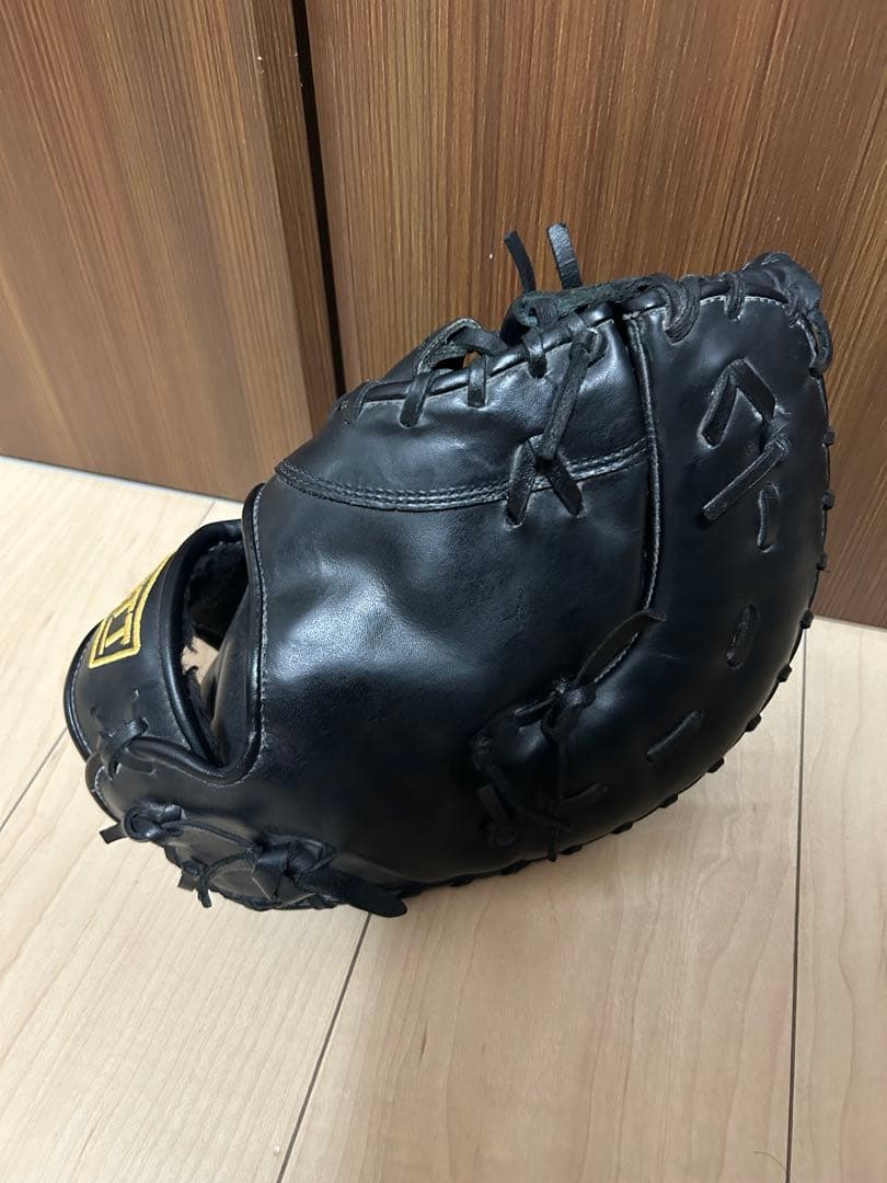 【中古品】ゼット ファーストミット左投げ用 軟式 ソフトボール兼用ライテックス