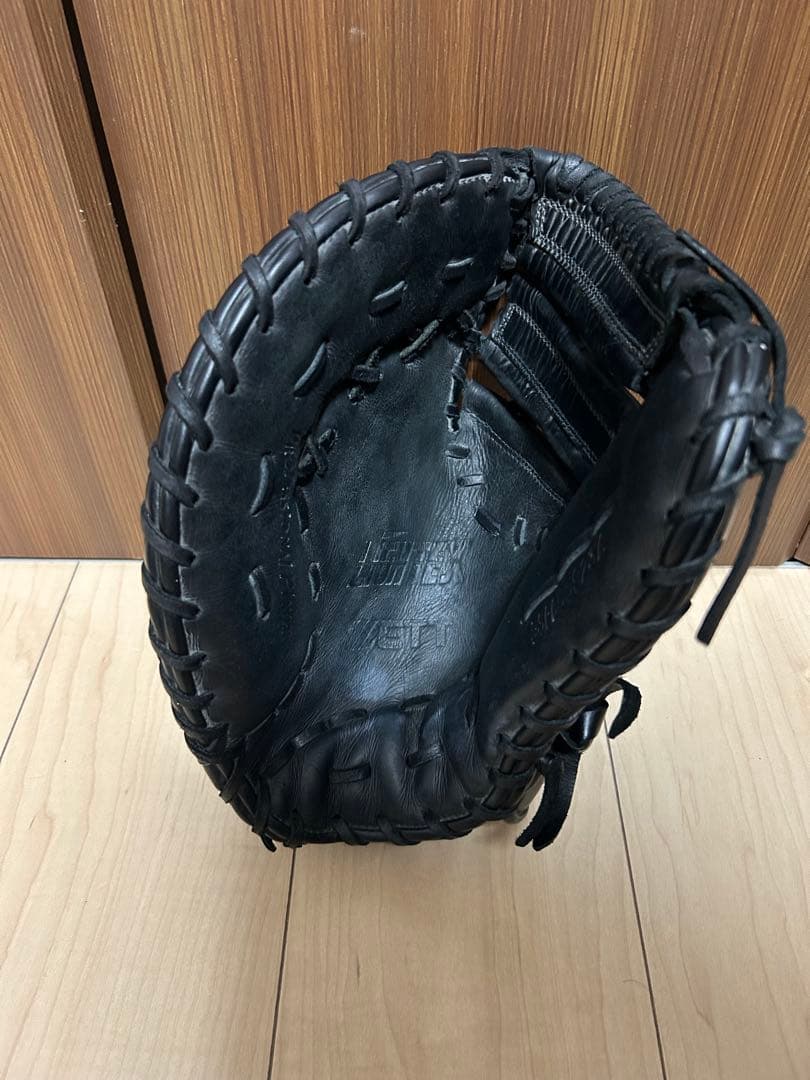 【中古品】ゼット ファーストミット左投げ用 軟式 ソフトボール兼用ライテックス