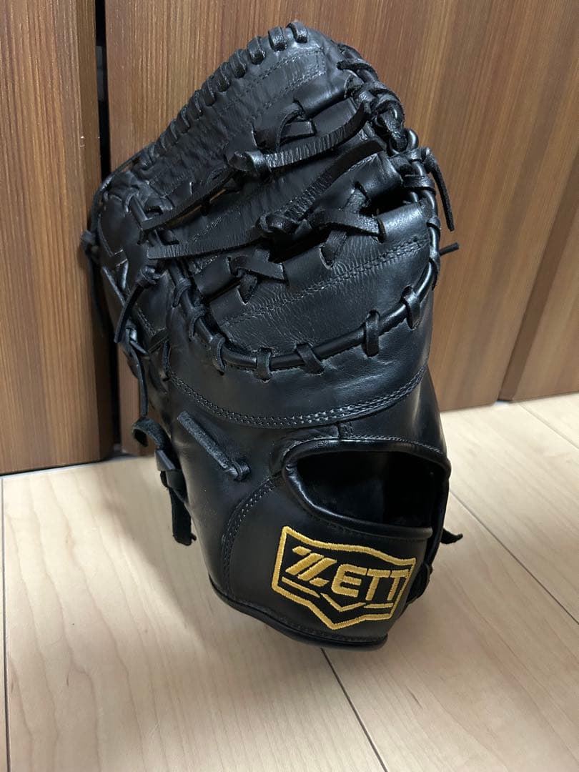 【中古品】ゼット ファーストミット左投げ用 軟式 ソフトボール兼用ライテックス