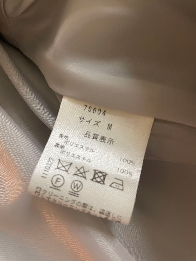 セブンテンバイミホカワヒト　ケープコート　ツイード　グレー 38