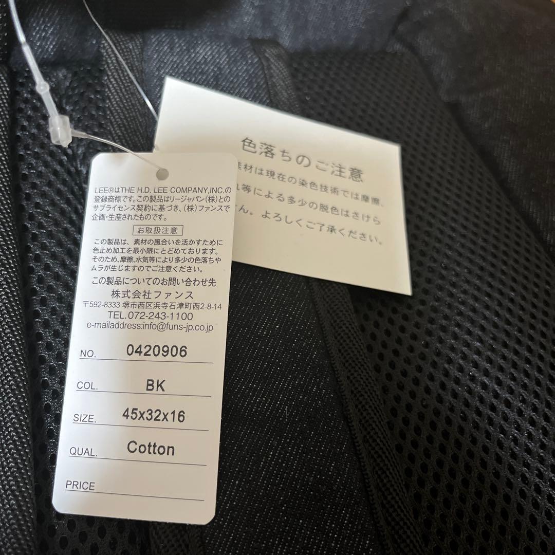Lee ブラックデニムバックパック