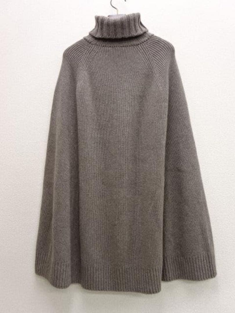 【2.7万】SLOANE 3Gジーロンラム×カシミヤポンチョ　プラージュ