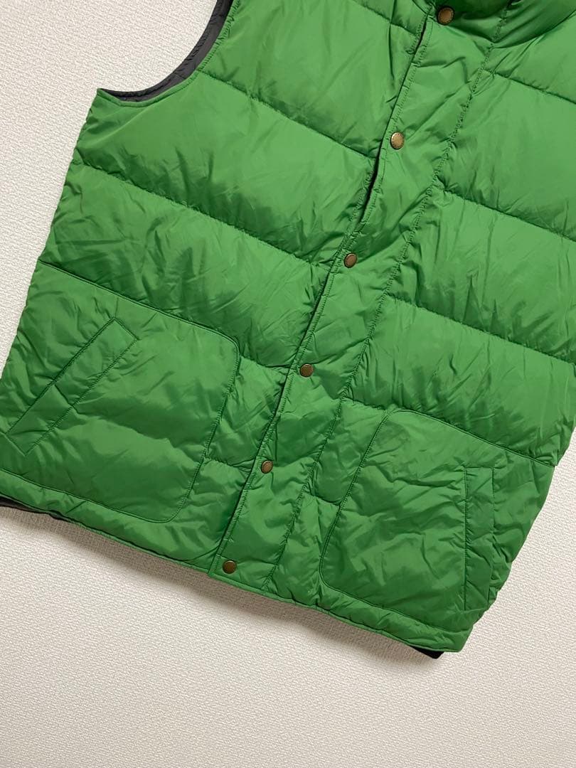 00s LANDS' END ランズエンド ダウン ベスト ジャケット グリーン