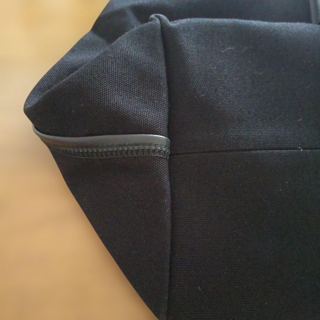 BOTTEGA　BENETA 黒のキャンバスレザートートバッグ