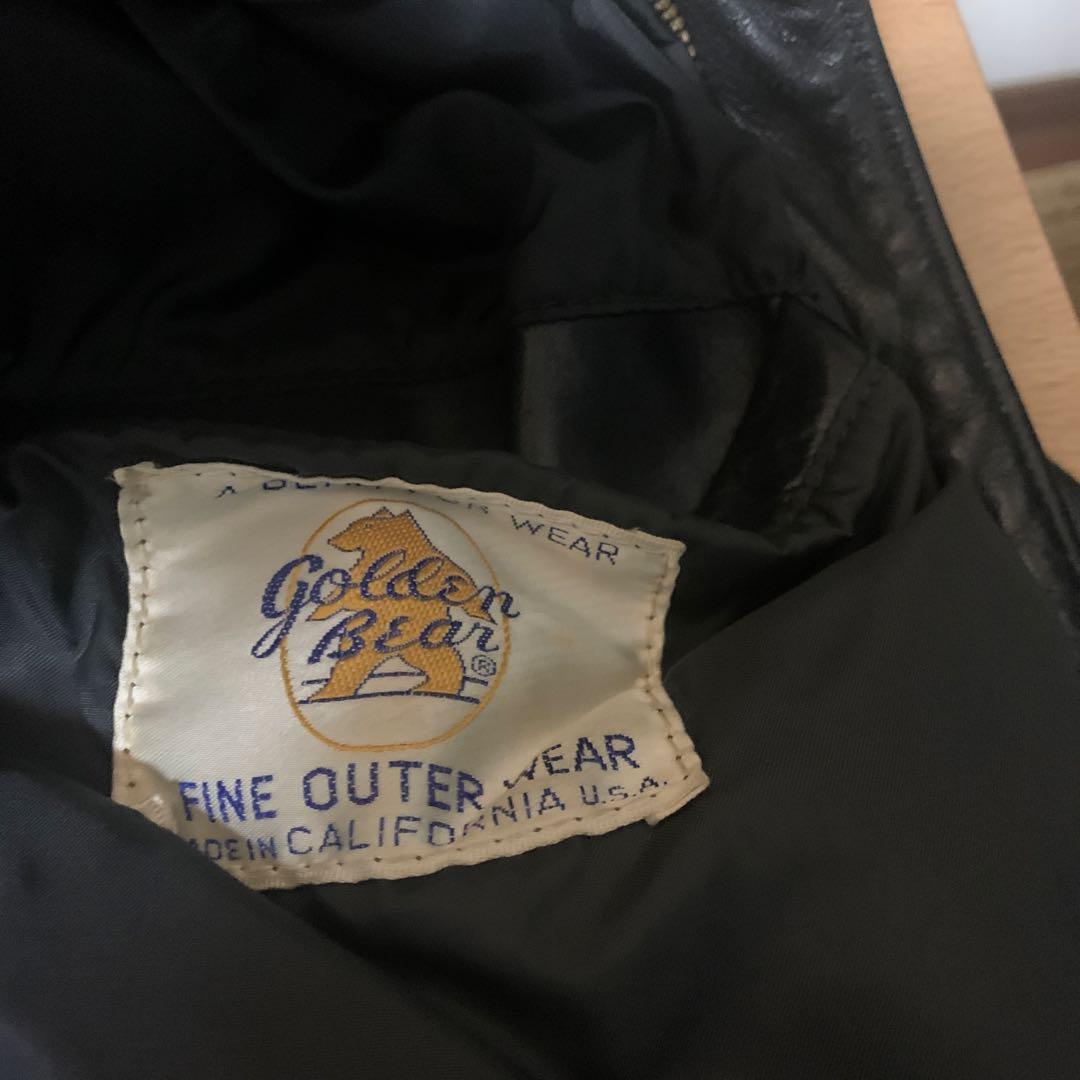 GOLDEN BEAR ゴールデンベア 白タグ A-2 レザージャケット