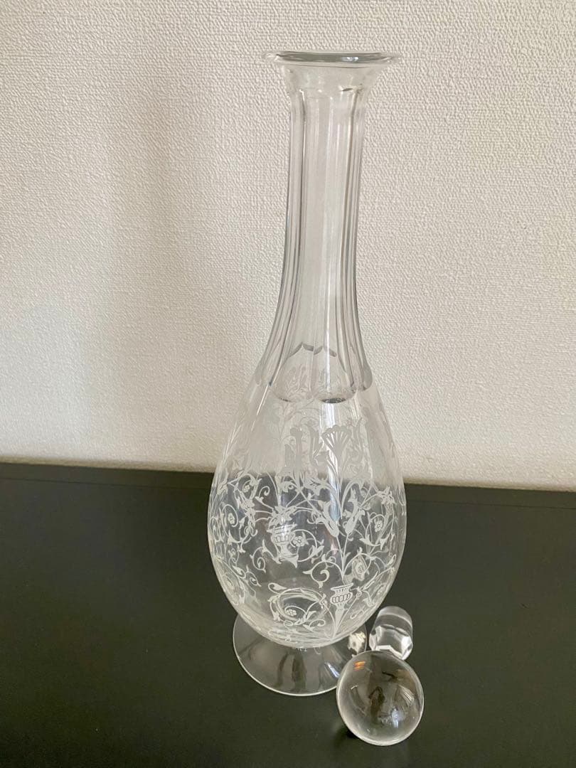 ゆ*き様 空きボトル　モネ ジョセフィーヌ デキャンタ クリスタルガラス　蓋あり