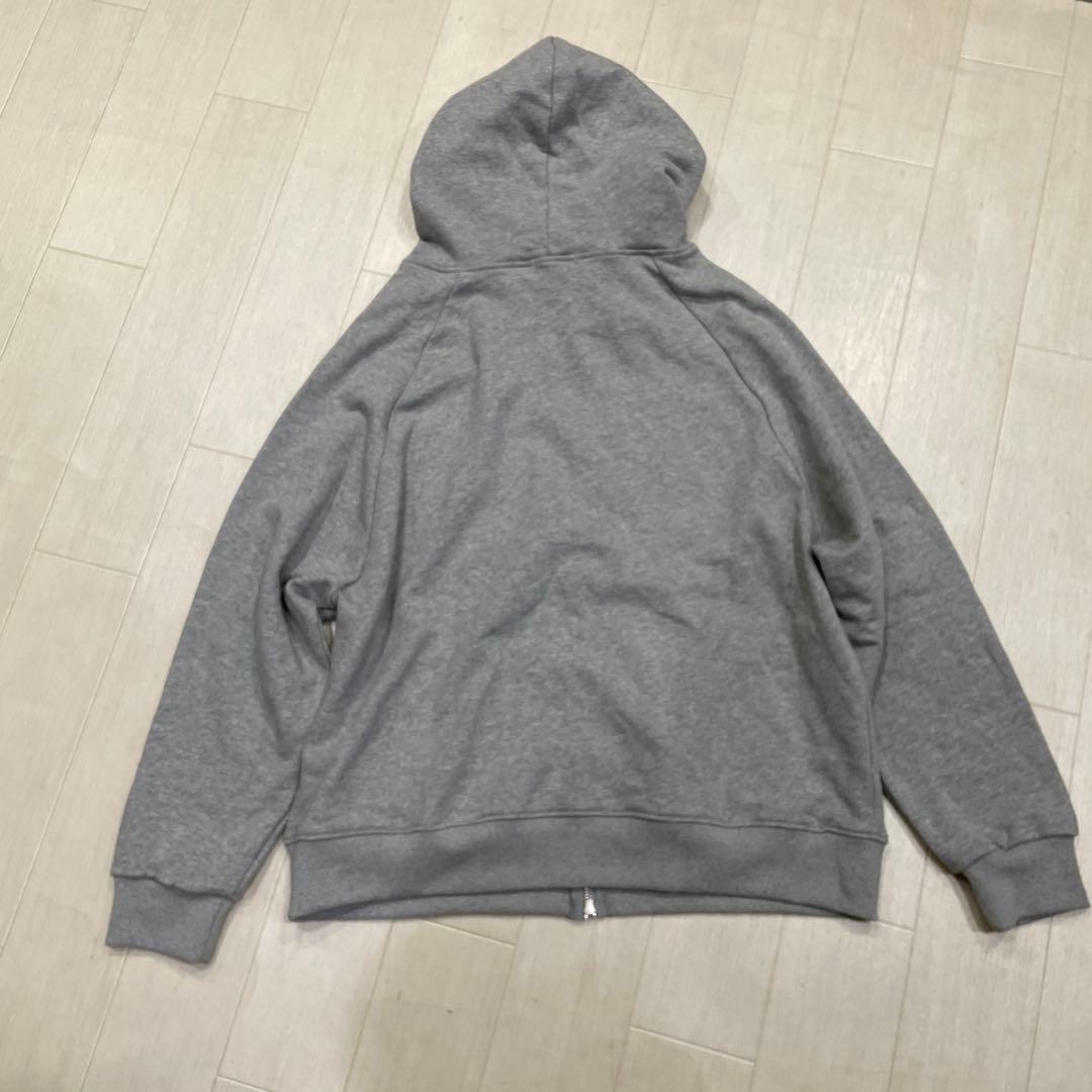 未使用 ILLIGO 韓国 129 LOGO グレー フード付きパーカー M